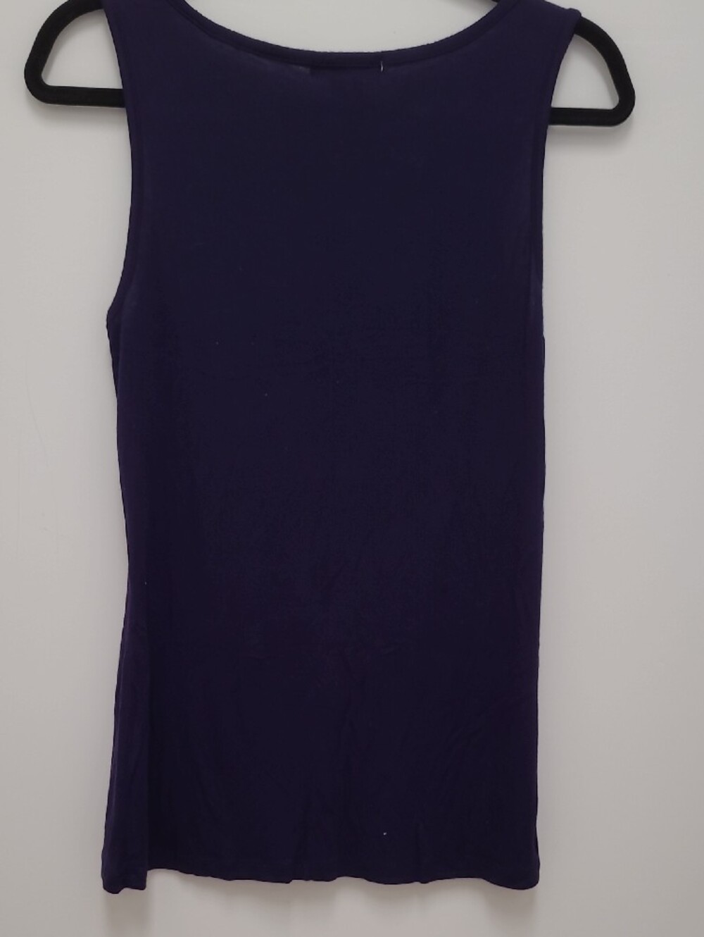 Design History Dark Purple Ruffle Front Tank Top - Picture 4 of 7